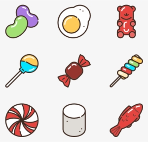 Linear Candies And Sweets - Candy Vector #97608