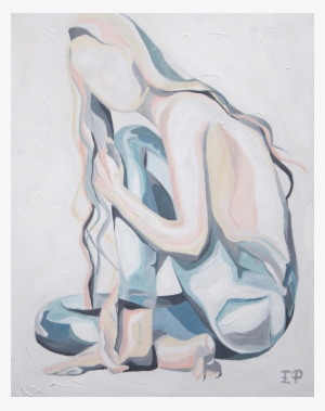 Picture Transparent Stock Girl In Denim Modern Figurative - Painting #97710