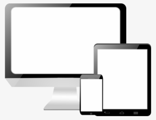 Computer Monitor Clipart - Computer Tablet Phone Png #97733