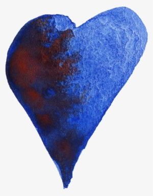 20 Watercolor Heart Vol 2 Onlygfx - Watercolor Blue Heart Png #98023
