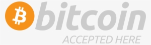 Bitcoin Logo Png - Bitcoin Accepted Here Png #98295
