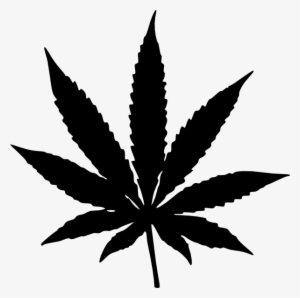 Jpg Royalty Free Library Black Clip Art At Clker Com - Marijuana Leaf ...