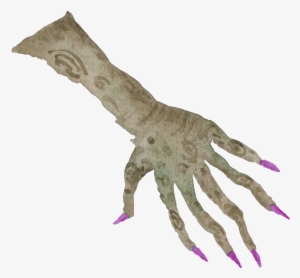 Hand Painted Watercolor Magic Hand Halloween Transparent - Witch Hand #98565