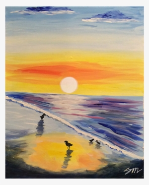 “seagull Sunset” - Painting #98722