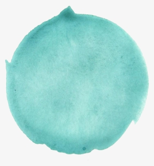 Free Download - Turquoise Watercolour Dot Png #98795