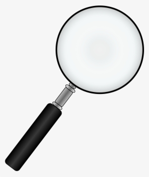 Black Magnifying Glass Art Png - Magnifying Glass Transparent Png #98857