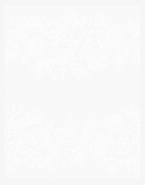 Transparent Lace With Roses Png Clip Art Image - Transparent Background Lace Png #98925