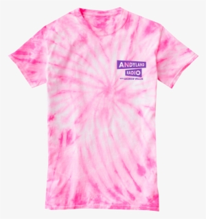Official Andyland Radio Pink Tie Dye T-shirt #99122 Official Andyland Radio Pink Tie Dye T-shirt #99122