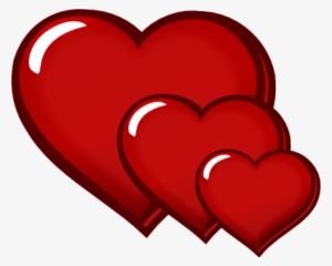 Three Red Hearts - Heart Clipart #99503
