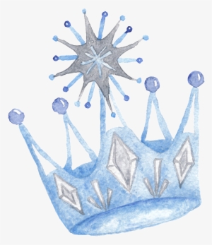 This Graphics Is Blue Hand Drawn Crown Cartoon Snow - Frozen #99548 This Graphics Is Blue Hand Drawn Crown Cartoon Snow - Frozen #99548