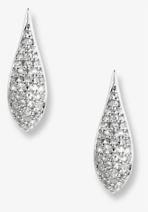 Nicole Barr Designs Sterling Silver Teardrop Earrings-white - Earrings #99658