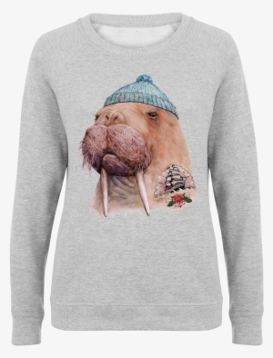 Tatooed Walrus As Men - Tattooed Walrus Art Print - Mini By Animal Crew #99705