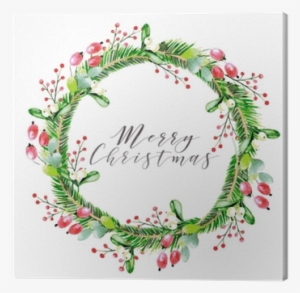 Watercolor Vector Illustration - Vánoční Venec Kreslený #99744 Watercolor Vector Illustration - Vánoční Venec Kreslený #99744