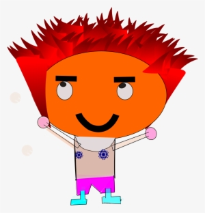 How To Set Use Crazy Hair Boy Clipart #900710