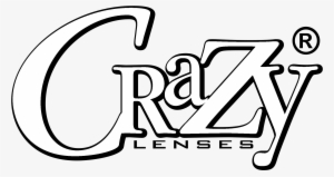 Crazy Lenses Logo Black And White - Crazy Logo Png #900918