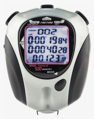Stopwatch With 500 Lap Memory, Data Download To Pc - Fastime Stopwatch #902202