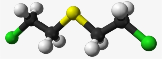 Sulfur Mustard 3d Balls - Mustard Gas Molecule Structure #902854