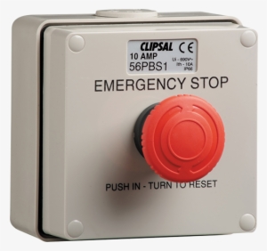 56pbs1 Push Button Control Station,3a, Emergency Stop - Emergency Stop Push Button #903152