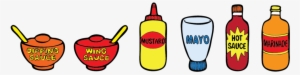 Vector Library Stock Ketchup Mustard Clipart - Ketchup Mustard Mayo Hot Sauce #903178