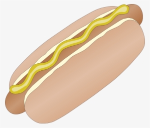 How To Set Use Hot Dog In Bun With Mustard Svg Vector #903412