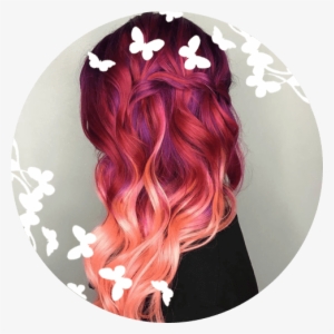Coloring Hair - Purple Red Blonde Ombre #903444 Coloring Hair - Purple Red Blonde Ombre #903444