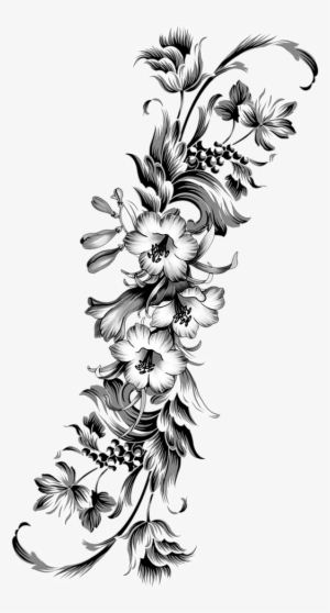 Graphic Library Stock Azalea Drawing Tatoo - Flower Borders And Frames #903858