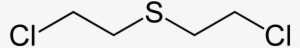 Sulfur Mustard 2d Skeletal - Mustard Gas Structural Formula #904019