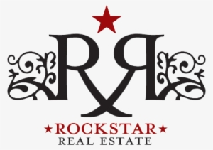 Rock Star Logo With Red Star On Transparent Background - Rockstar Real Estate Logo #904303