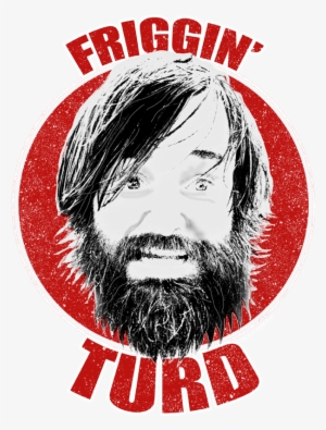 Last Man On Earth Friggin Turd Men's V Neck T Shirt - Slim-fit Pants #904834