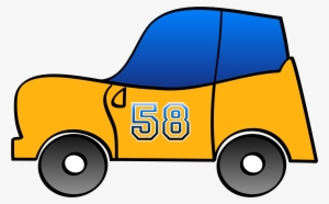This Free Icons Png Design Of 2d Yellow Fun Car #905104
