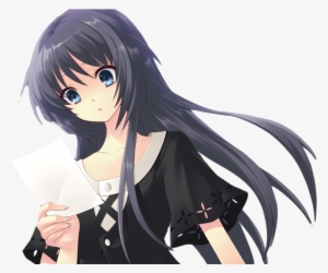 Anime Girls Png - Chicas De Anime De Pelo Negro #905295