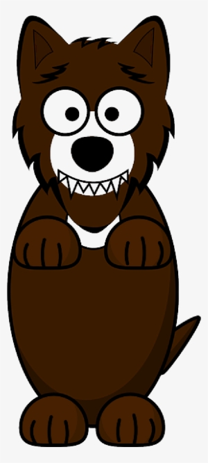 Mb Image/png - Brown Wolf Cartoon Shower Curtain #905923