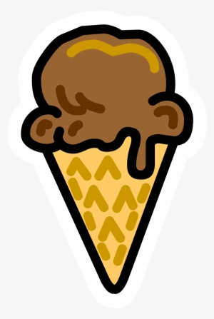 Icecream Cone Pin - Club Penguin Pins Png #906894