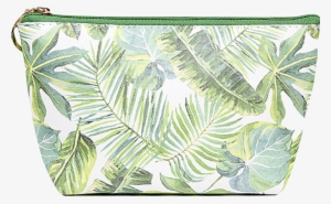 Tropical Leaf Pouch/ Cosmetic Bag #907208