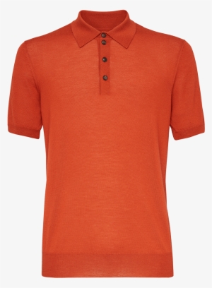 Short Sleeved Polo In Cashmere - Tricouri Png #907244