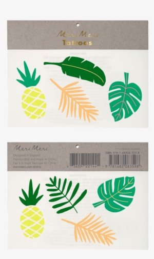 Tropical Leaves Tattoos - Tatouage Ephemere Tropicaux #907292