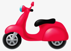 E Clipart Scooter - 機車 卡通 #907293