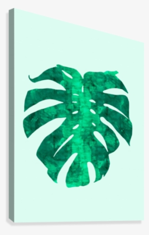 Tropical Leaf I Canvas Print - Set Of Leaves On Pink Background Backpack #907376