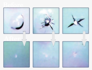 Auto Glass Repair - Chipped Windshield Repair Before After #907738