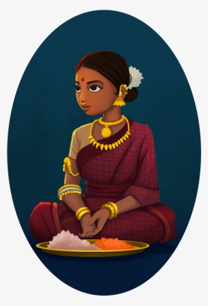 Indian Selling Flowers Character Design My Work - Indian Girl Character Design #908365
