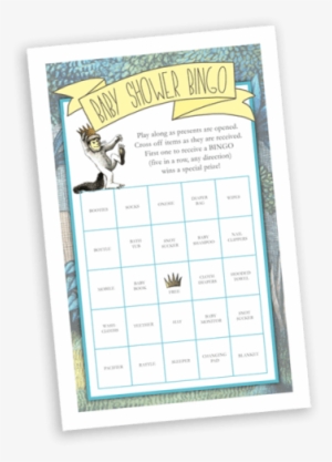 Where The Wild Things Are Baby Shower Bingo Printable - Max Where The Wild Things #908368