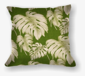 007 Palm Leaves On Green - Cushion #909085