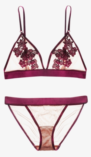 Floral See-through Bra Set - Bra #909291 Floral See-through Bra Set - Bra #909291