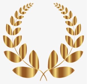 Gold Laurel Wreath 5 No Background Icons Png - Laurel Wreath Black Png #909324