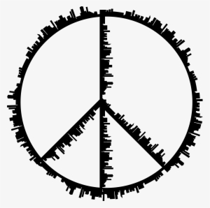 This Free Icons Png Design Of Peace Sign City Silhouette #909505