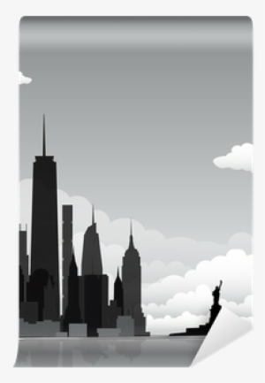 New York Skyline City Silhouette Wall Mural • Pixers® - New York City #909838