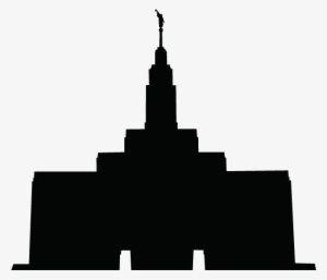Temple Clipart Silhouette - Draper Temple Silhouette #909956
