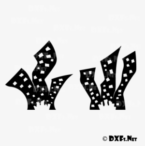 Modern City Landscape Silhouette Designs For Cnc Cutting - Autocad Dxf #909958