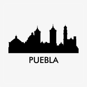 Puebla Skyline Decal - Puebla Silhouette Novelty Metal License Plate Lp-8740 #909977