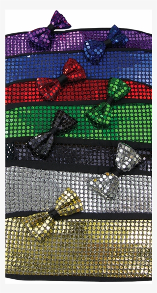 Sequin Bowtie Cummerbund - Webbing #9000708